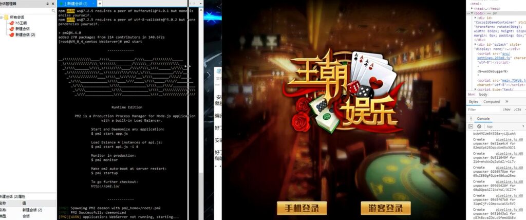 藏宝库王者版本 / 王朝娱乐通用部署视频教程资源。